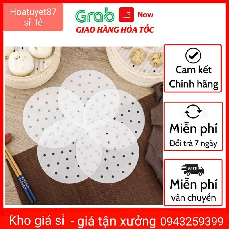 Giấy nến đục lỗ dành cho nồi chiên không dầu sét 100 tờ