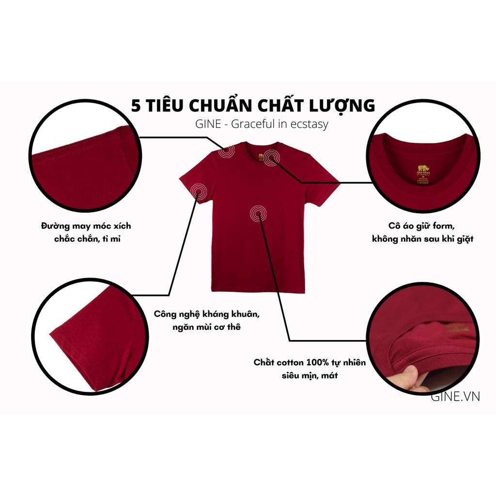 Áo phông nam cổ tròn nhiều màu GINE STORE - 100% cotton thoáng mát, thấm hút, chất đẹp - Bảng màu 2