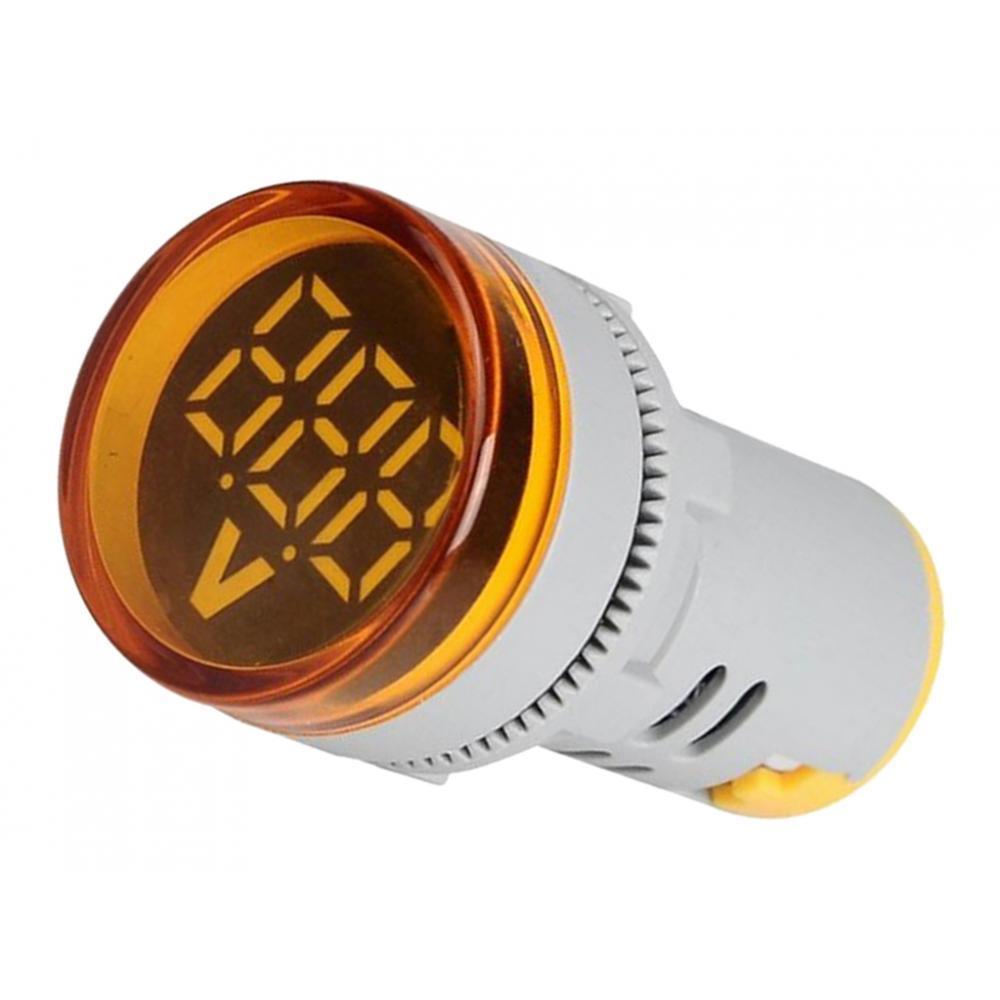 2x Mini Round Digital Voltmeter AC 12-500V Voltage