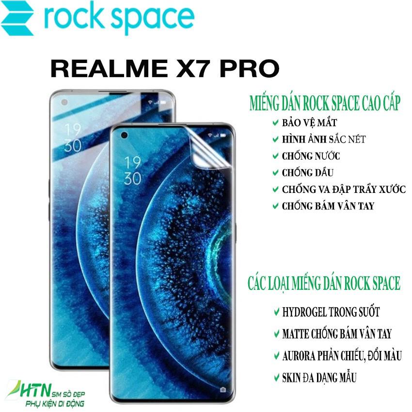 Miếng dán rock space cho Realme X7 Pro PPF Hydrogel dán màn hình/ mặt sau lưng điện thoại tự phục hồi vết xước nhỏ chống ánh sáng xanh cao cấp - Hàng chính hãng