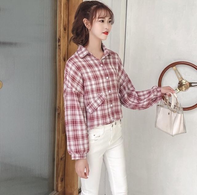 ÁO SƠ MI CARO FORM RỘNG