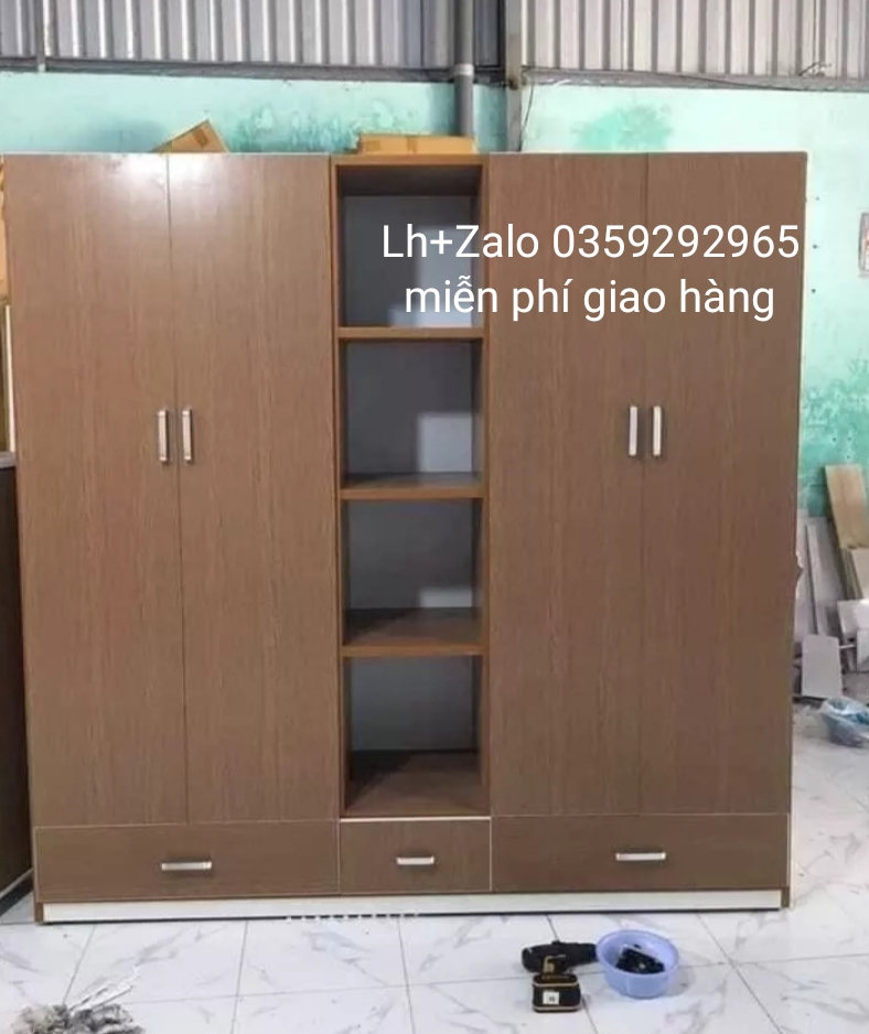 Tủ nhựa đài Loan 4 cánh 1 kệ
