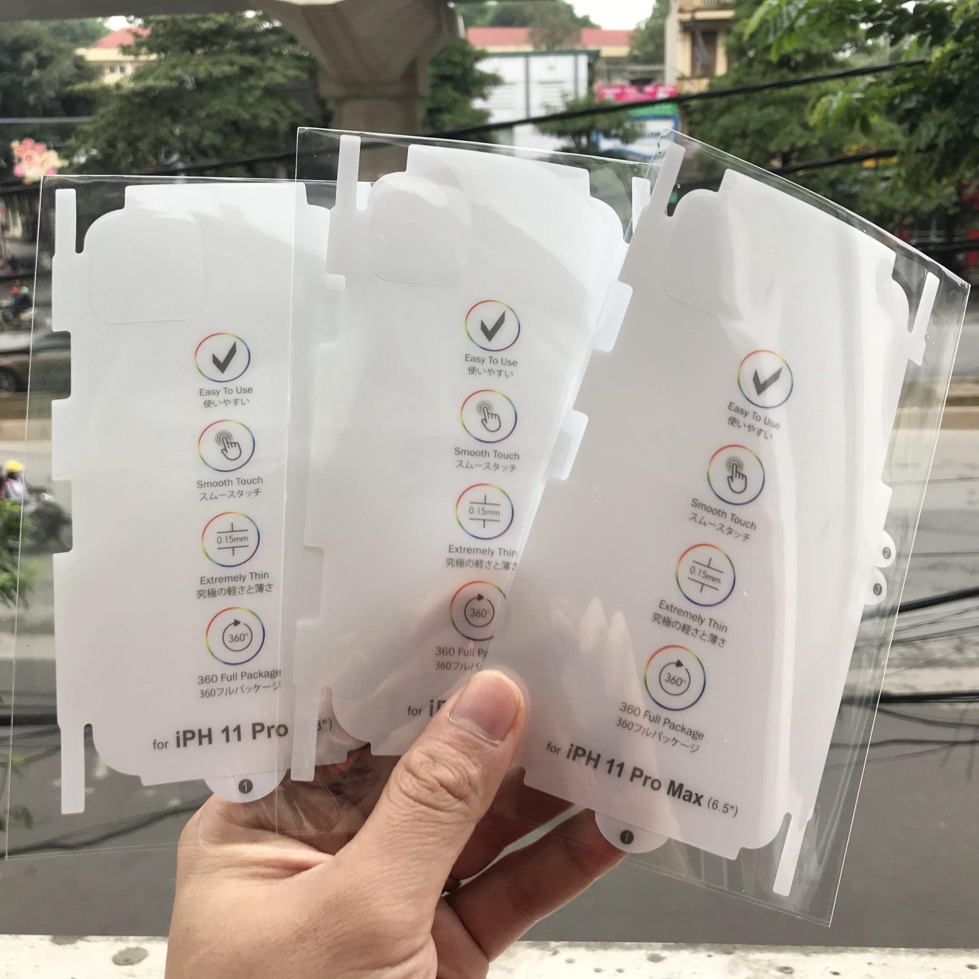 Miếng dán cường lực dẻo PPF cho iPhone 11/11Pro/11 Promax tự phục hồi trầy xướt