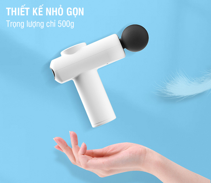 Súng (Máy) Massage Cầm Tay Booster Boluojun MINI V2 New -  8 Đầu Mát Xa