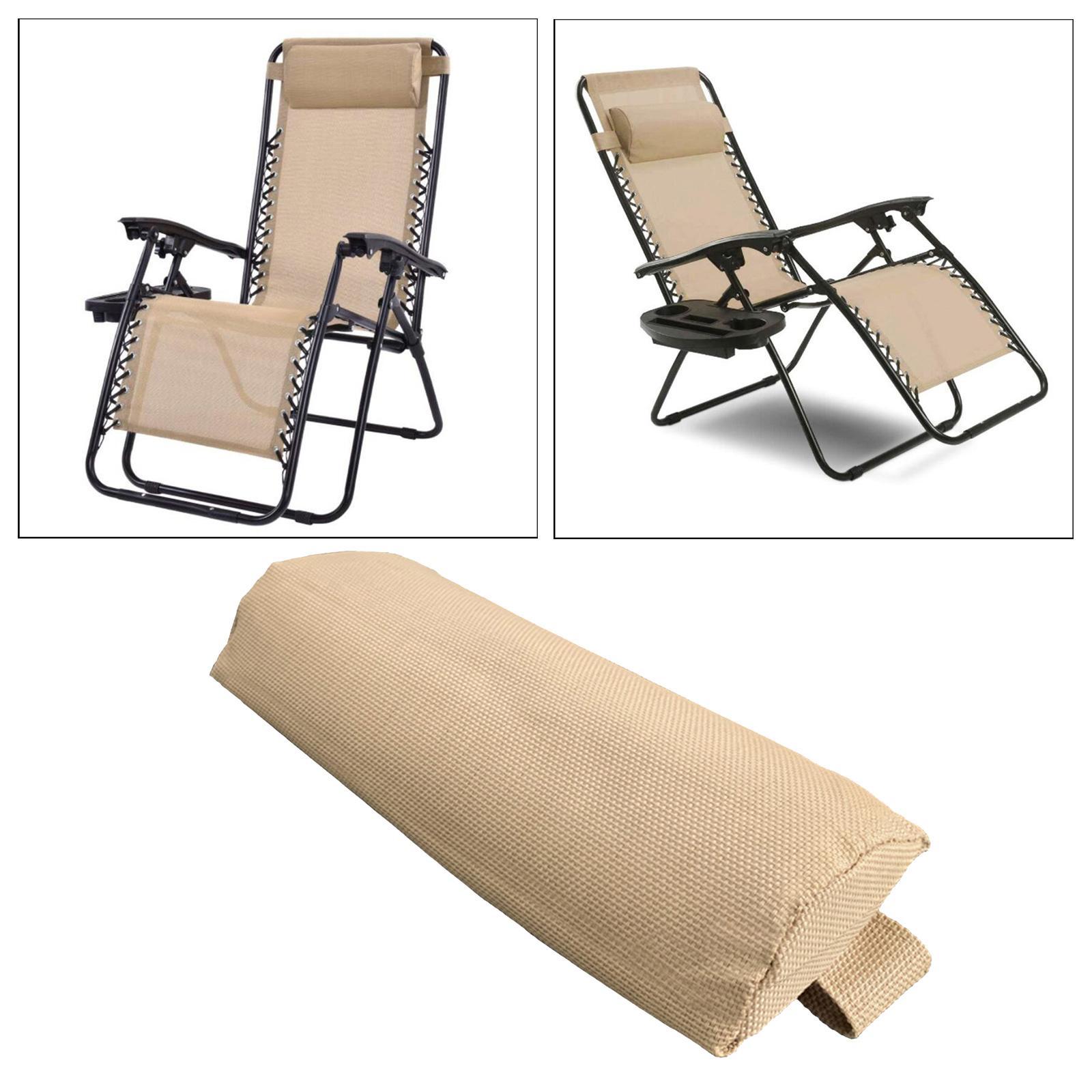 2x Headrest Pillow for Reclining Lounge Folding Chair Recliner Neck Pillow