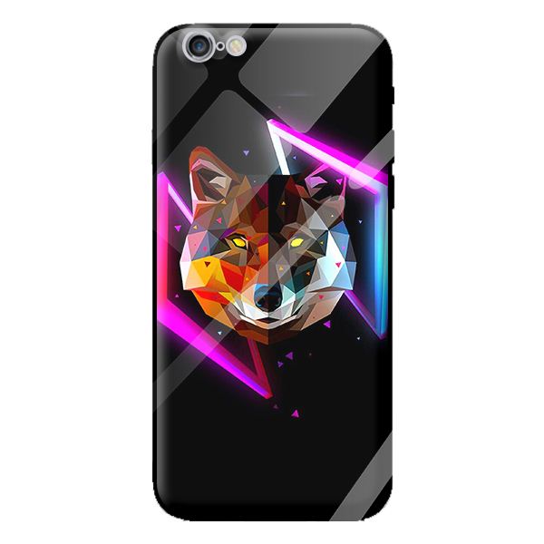 Ốp kính cường lực cho iPhone 6 mẫu NỀN ĐEN 1 - Hàng chính hãng