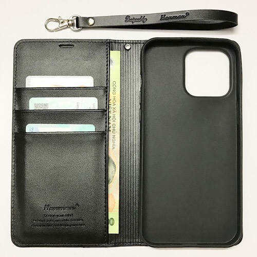 Bao da cho iPhone 15 Pro Max Skin Wallet Card Holder Chống sốc