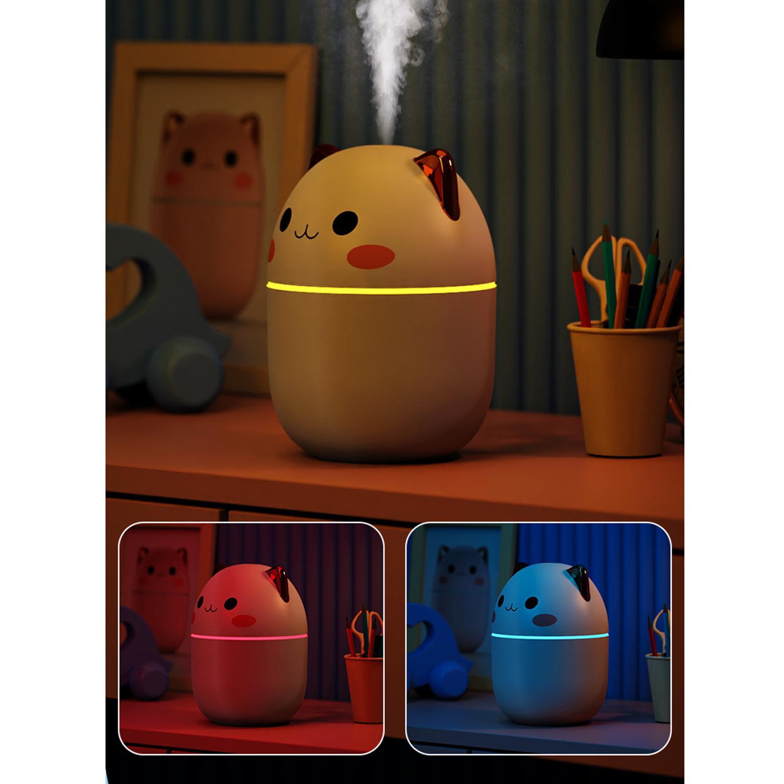 Car Humidifiers, 250ml Small Air Humidifier, Portable Mini Humidifiers for Bedroom, USB Cool Mist Sprayer with Night Light for Home,Office, Plants