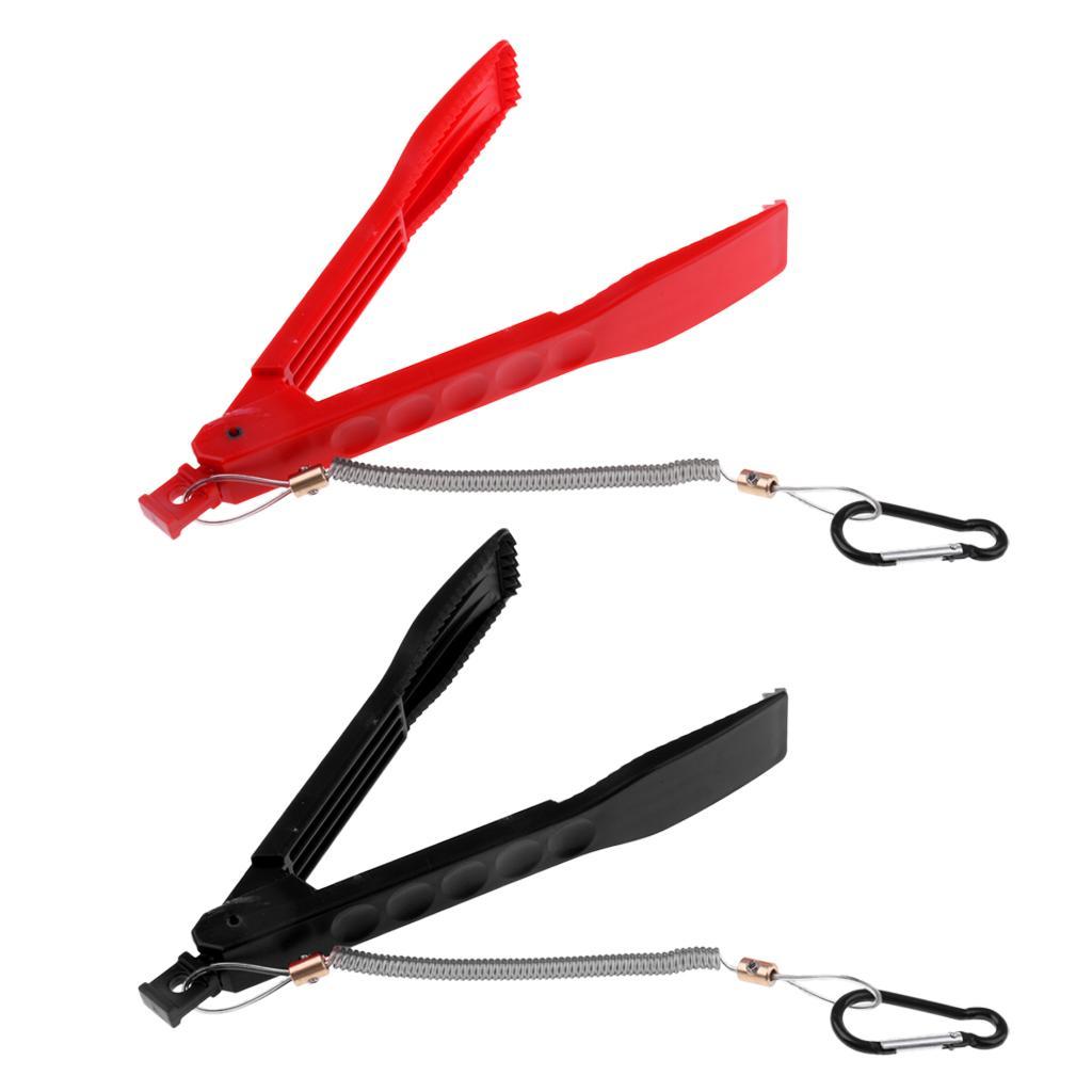 Plastic Fishing Gripper 8.7" Fish Lip Grip Pliers Grabber Keeper Holder with Lanyard
