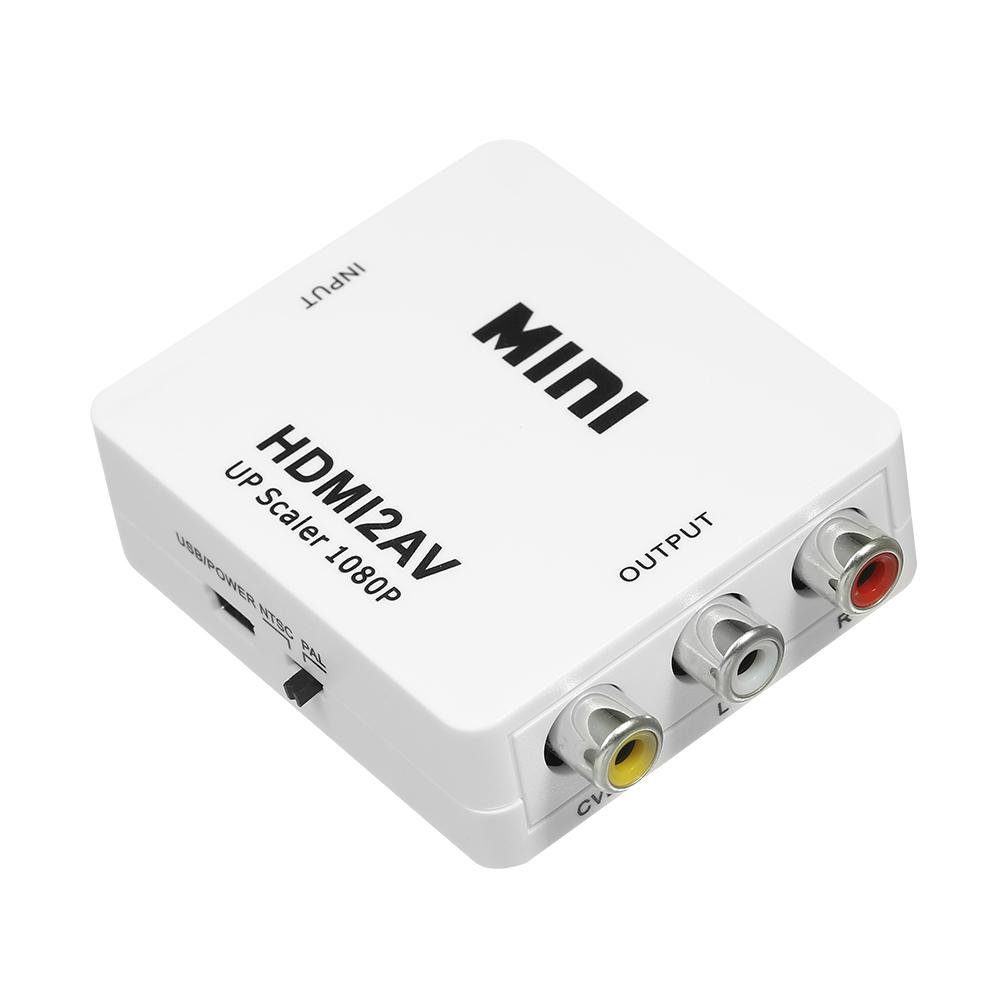 HD to AV Converter Digital Signal to RCA Video Converter 1080P Resolution Support NTSC/PAL Standard
