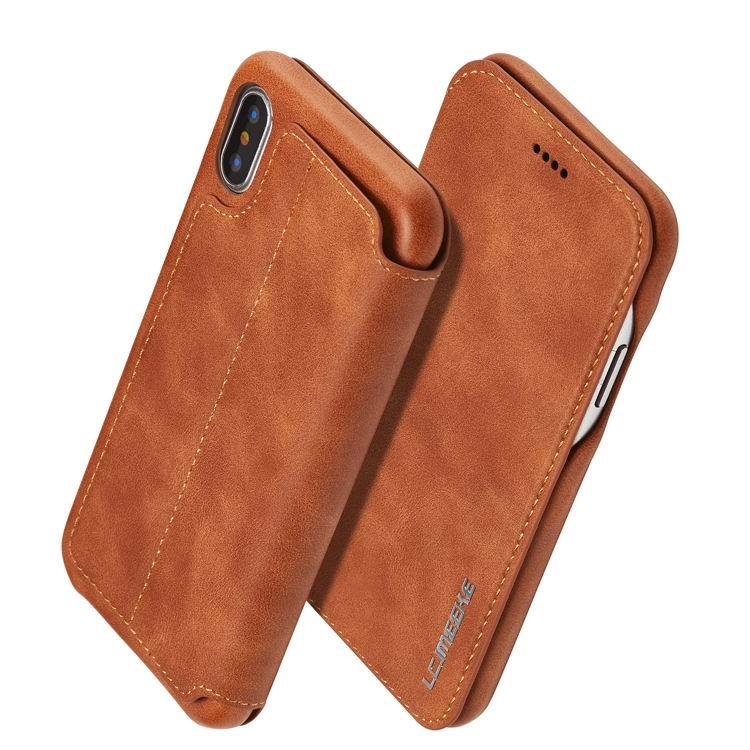 Bao da dành cho  iPhone XS MAX, XR, X/XS phong cách lịch sự, kiểu dáng doanh nhân chất liệu da thật 100%.