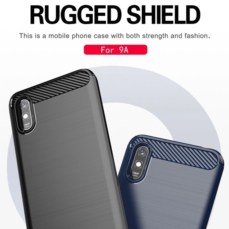 Ốp lưng chống sốc vân kim loại cho Xiaomi Redmi 9A hiệu Likgus (bảo vệ toàn diện, chống va đập) - hàng nhập khẩu