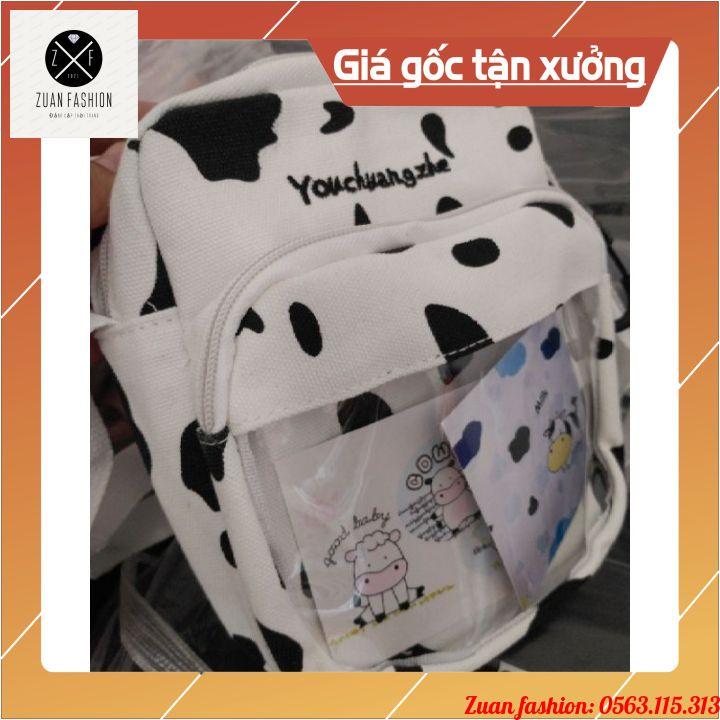 Túi Vải Đeo Chéo Bò Sữa Unisex So Ho GIÁ XƯỞNG Xinh Xắn Đáng Yêu Dành Cho Nữ