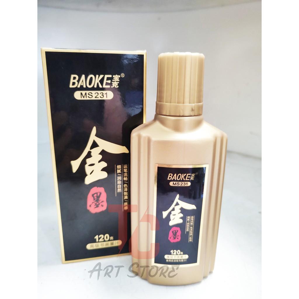 Mực Viết Thư Pháp, Vẽ Tranh Màu Vàng Kim 120 ML BAOKE - MS231
