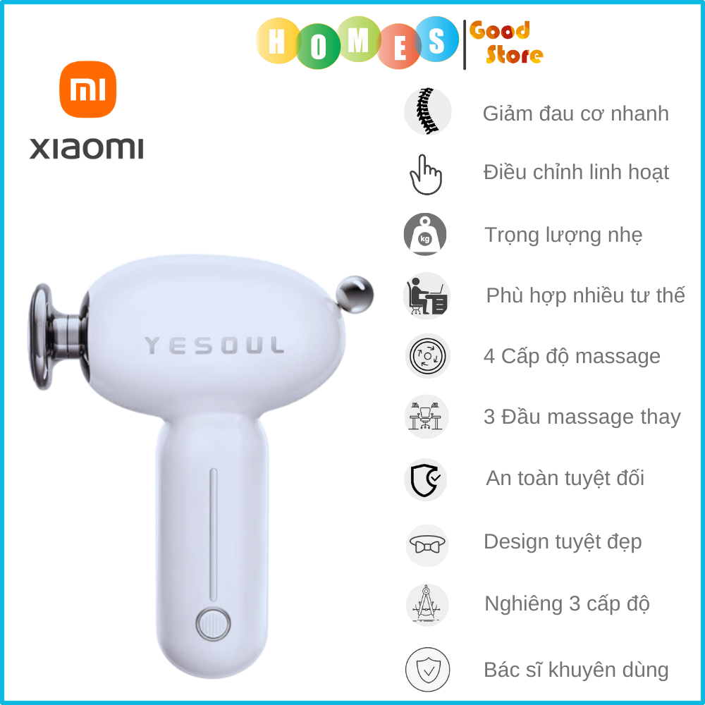 Máy Massage Cầm Tay Trị Liệu Yesoul MG16 Cao Cấp Nóng Lạnh 4 Chế Độ Chườm Nhiệt 50 Độ C Công Suất 50 W - Hàng Chính Hãng