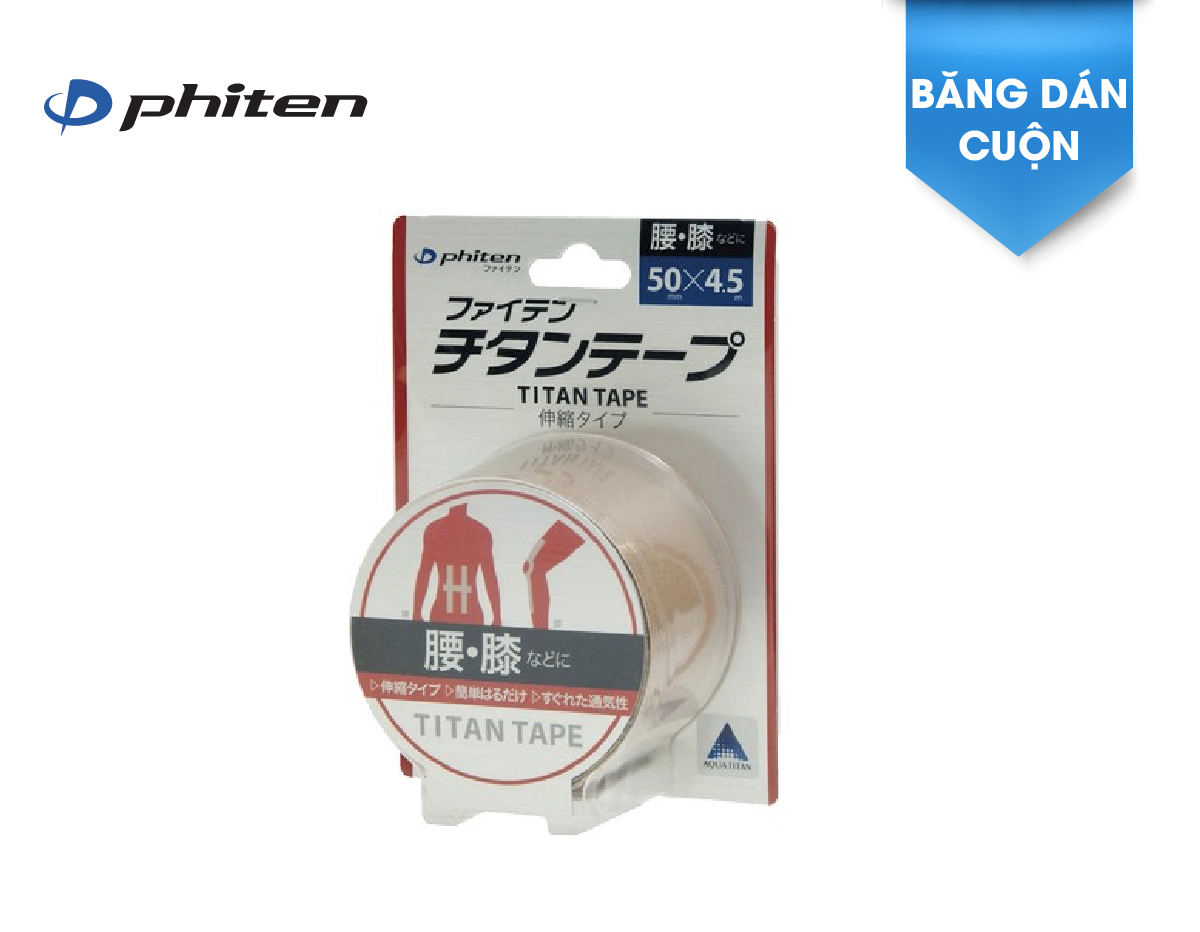 Băng dán cơ giảm đau Phiten titanium tape roll PU710129