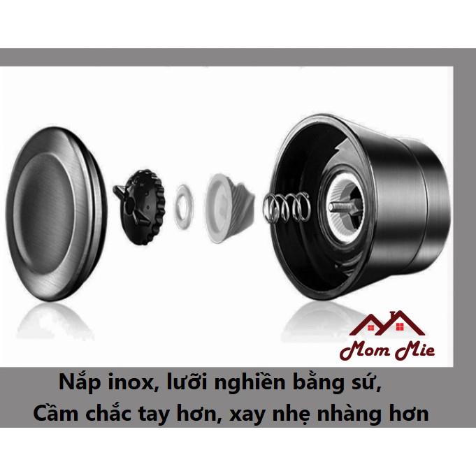 Hũ xay tiêu thủy tinh, nắp inox tiện lợi, dung tích 180mL - M126