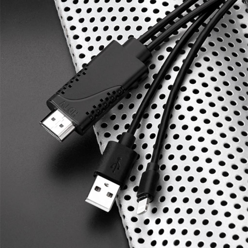 HDMI TV USB Cable Video Adapter Dongle Wire For iPhone 5 6 7 8 Plus X