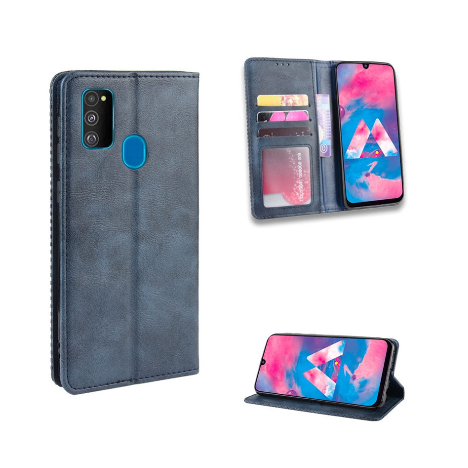 Bao da Flip Wallet Leather dạng ví đa năng siêu bền siêu êm dành cho SamSung Galaxy M30s