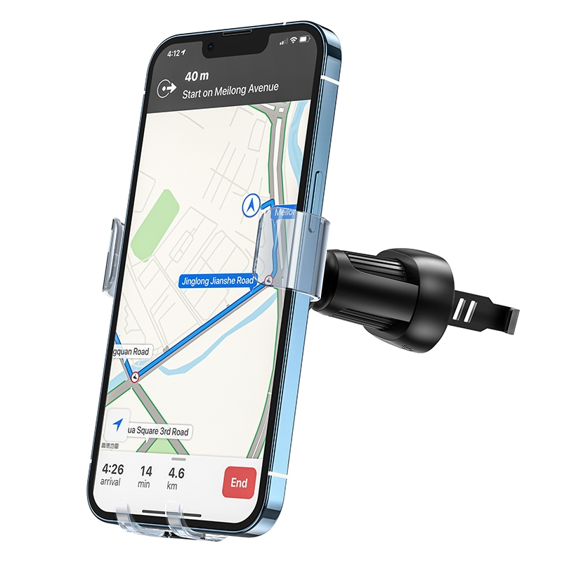 Giá đỡ điện thoại ô tô kẹp cửa gió cho smartphone Hoco H7 _ Hàng chính hãng