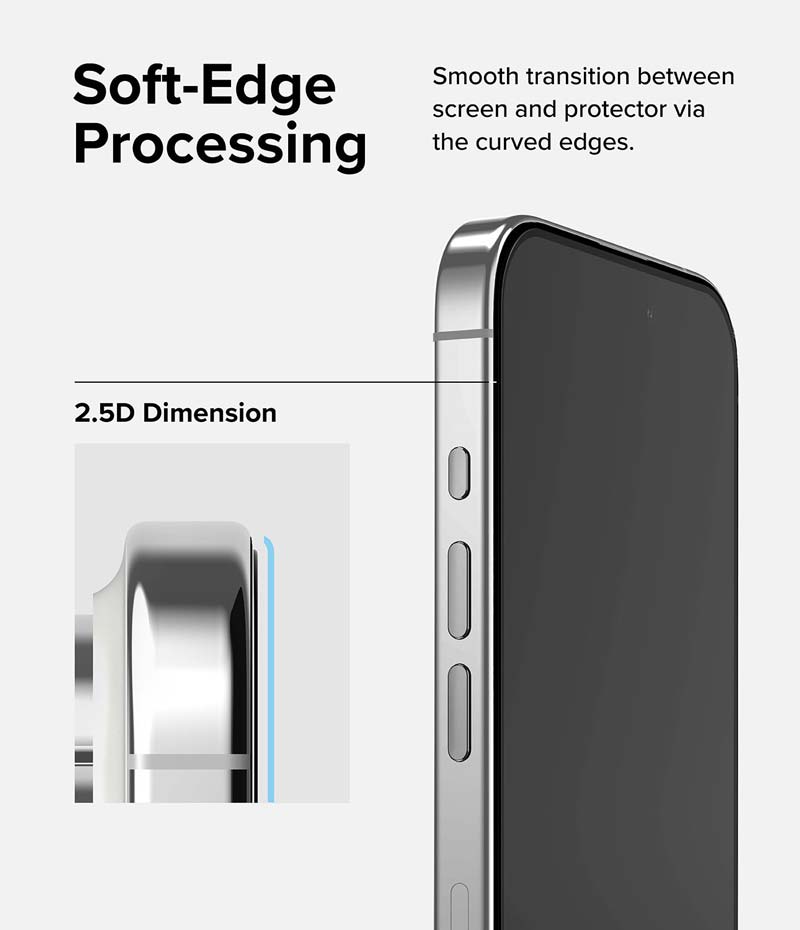Dán cường lực dành cho iPhone 15 Pro Max/15 Pro/15 Plus/15 RINGKE Tempered Glass - Hàng Chính Hãng