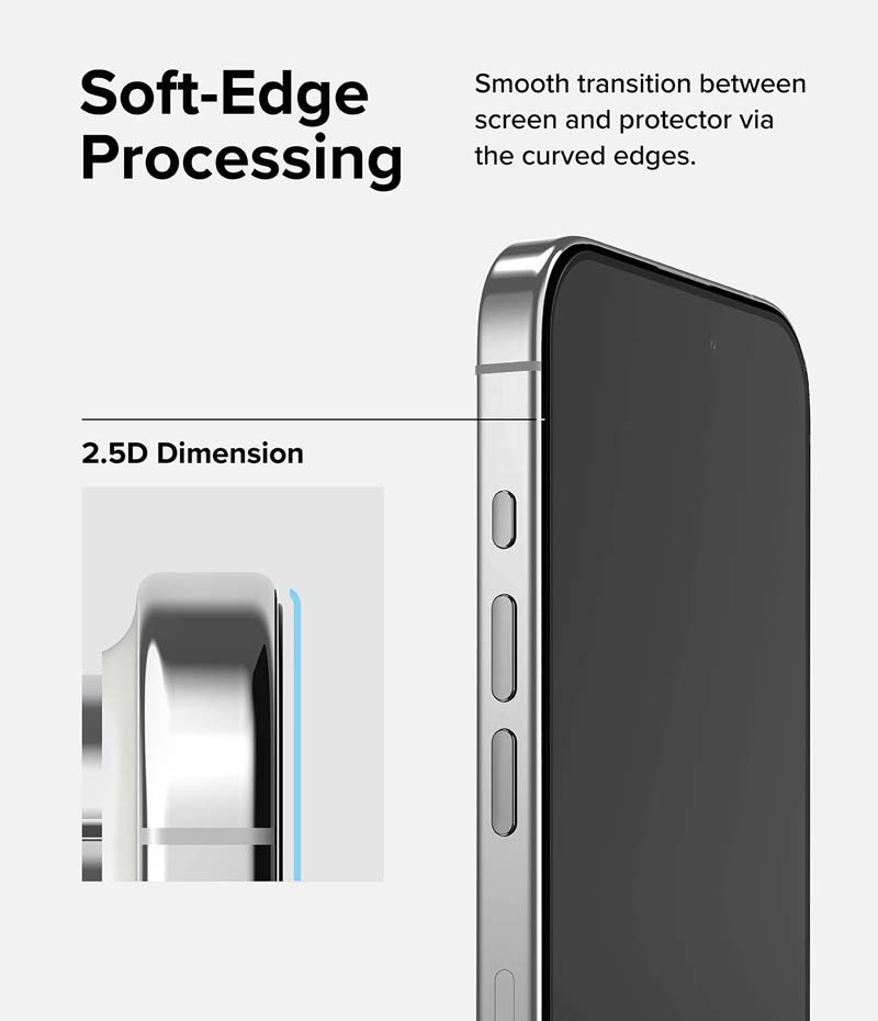 Dán cường lực dành cho iPhone 15 Pro Max/15 Pro/15 Plus/15 RINGKE Tempered Glass - Hàng Chính Hãng