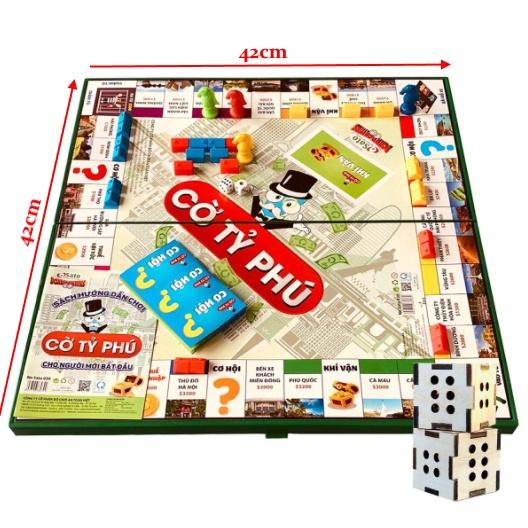 Cờ Tỉ Phú Monopoly Vui Nhộn Cao Cấp, An Toàn Cỡ Cực Đại 42x42 Chính Hãng Amalife