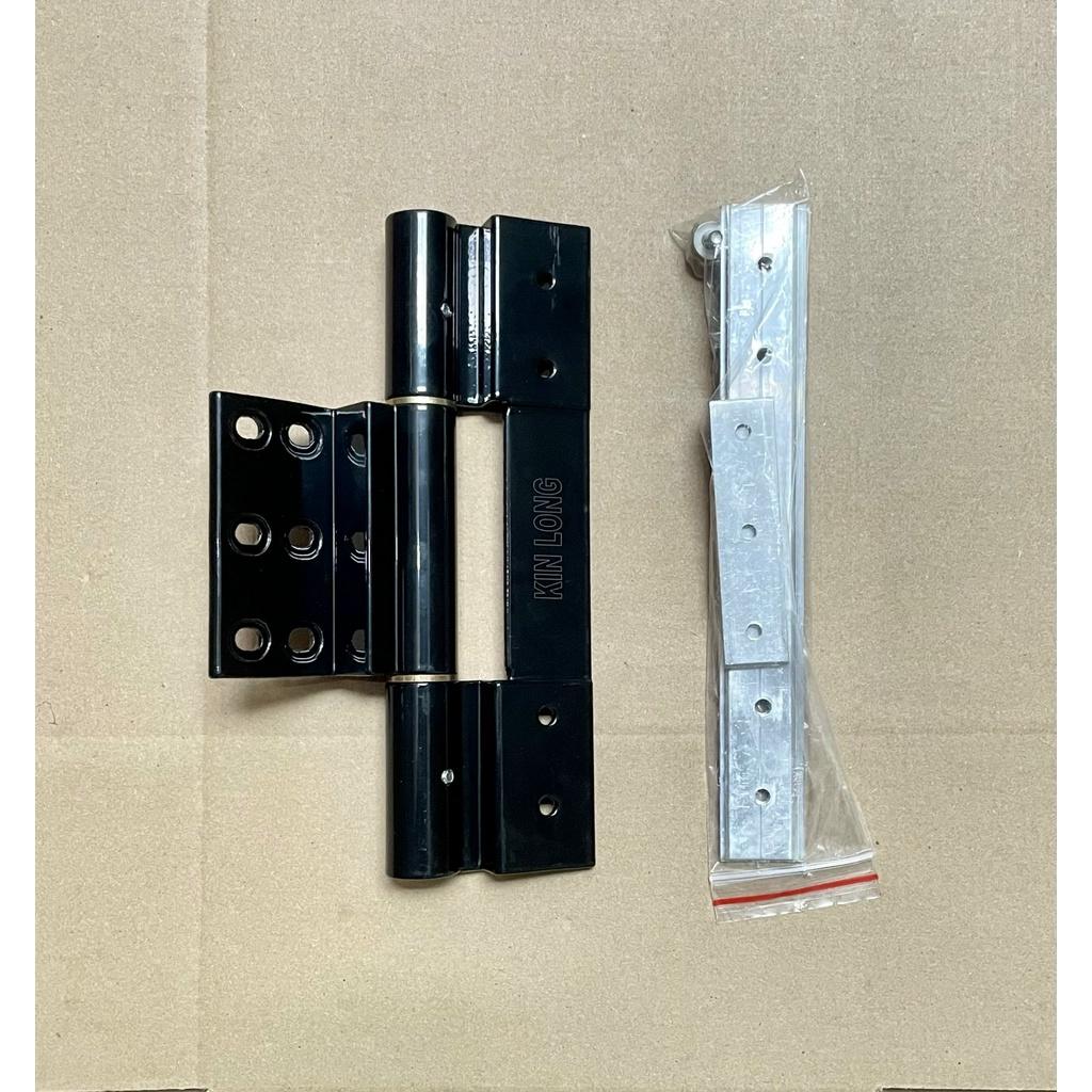 Bản lề 4D 20cm đen bóng dùng cho cửa nhôm XingFa hệ 55