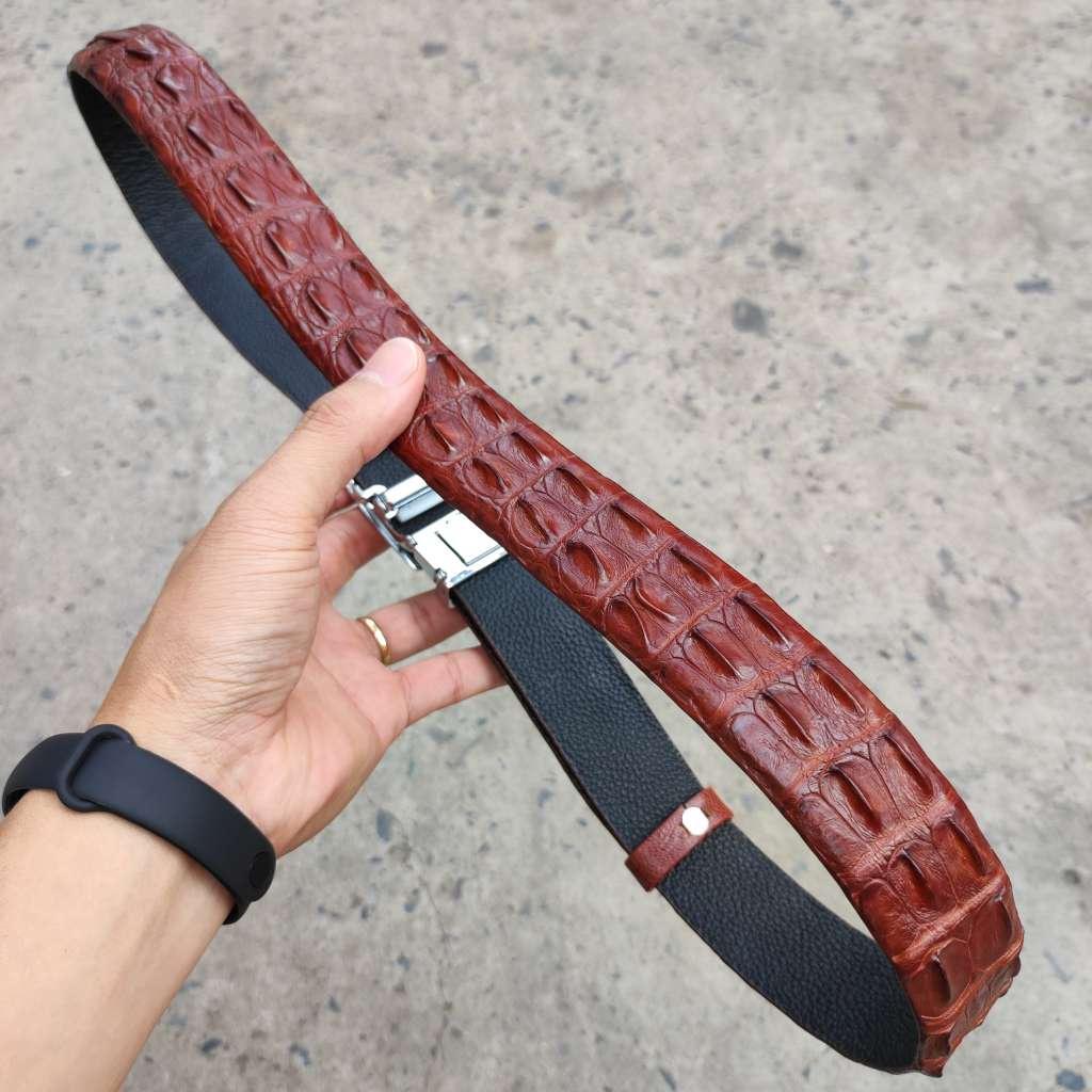 Thắt Lưng Nam Da Cá Sấu Liền Gai Lưng N31ND1