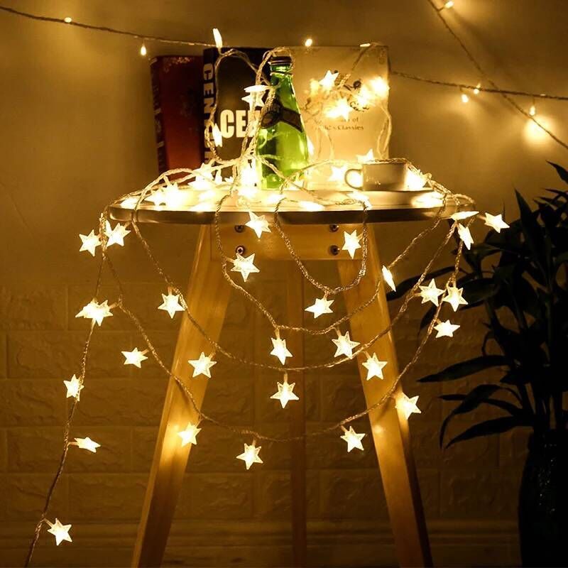 Dây Đèn Led Trang Trí Hình Ngôi Sao 6m Cổng USB - Hàng Chính Hãng