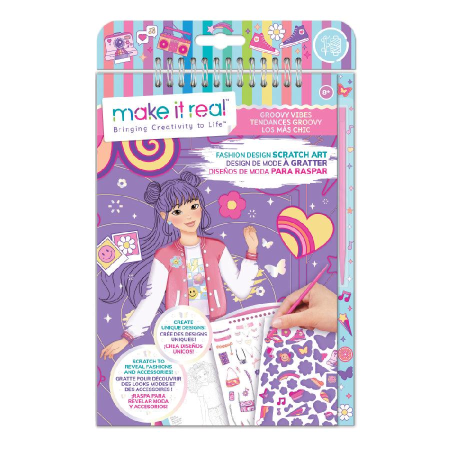 Đồ Chơi Bộ Thiết Kế Thời Trang Dạng Scratch Phong Cách Groovy Vibes 3C4G 3C4G3211