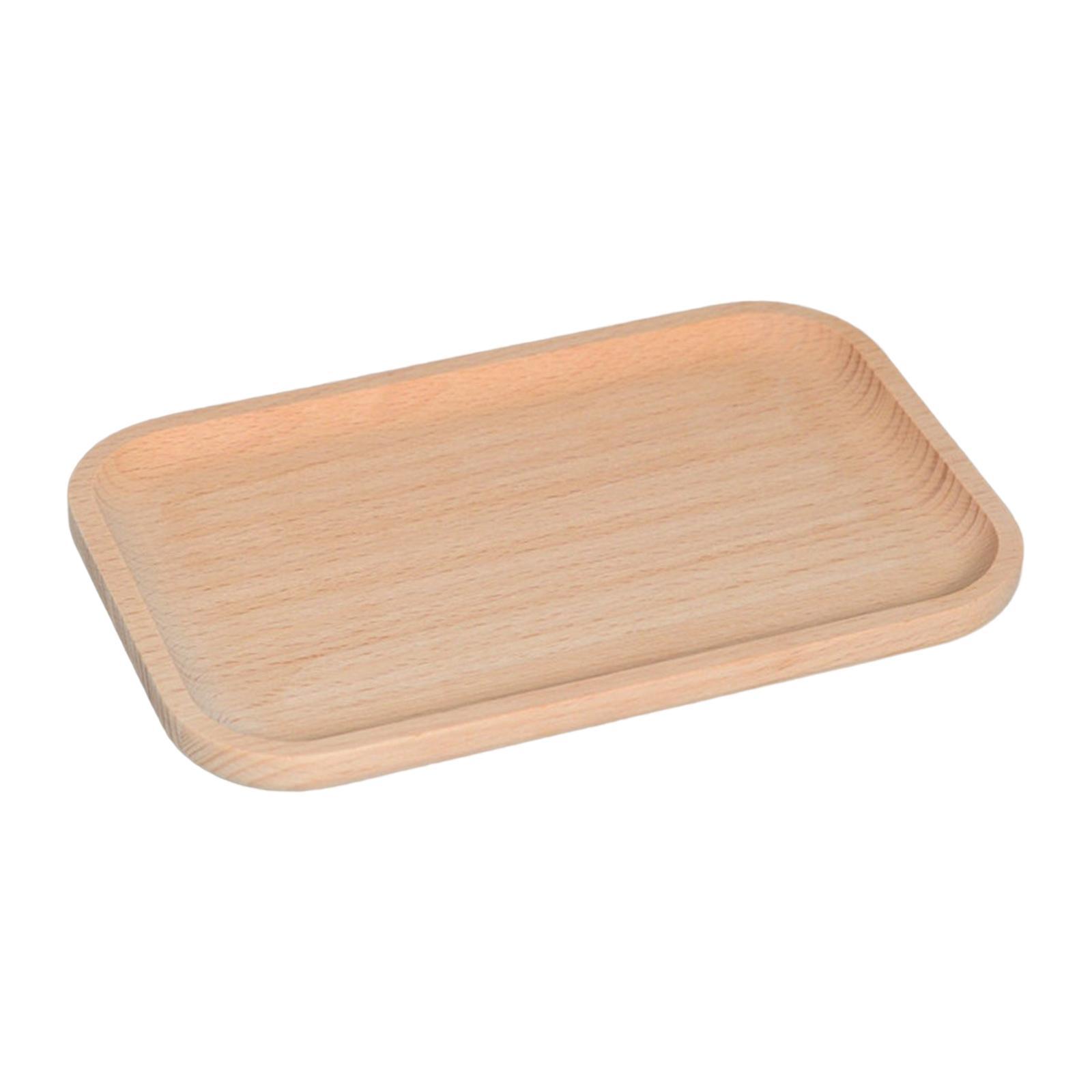 Wooden Serving Tray Home Food Tray for Restaurant Countertop Bedroom