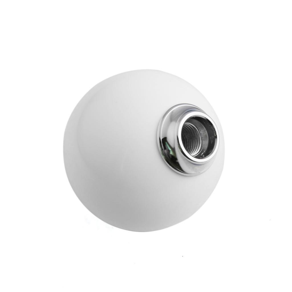 High Quality Car Manual Gear Stick Lever Shift Knob White Acrylic Round Ball