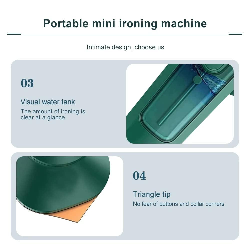 Steamer Micro, Mini Di động Iron Iron Professional Professional Quần áo gia dụng cho quần áo phù hợp cho tất cả các loại quần áo cho gia đình và du lịch