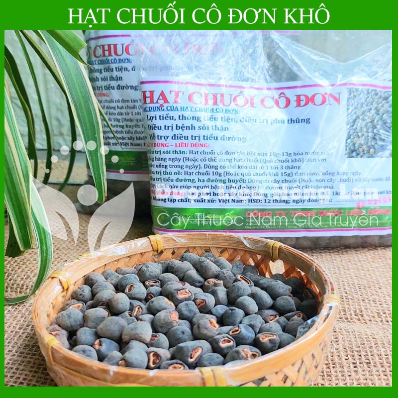 500gram Hạt chuối hột cô đơn khô sạch