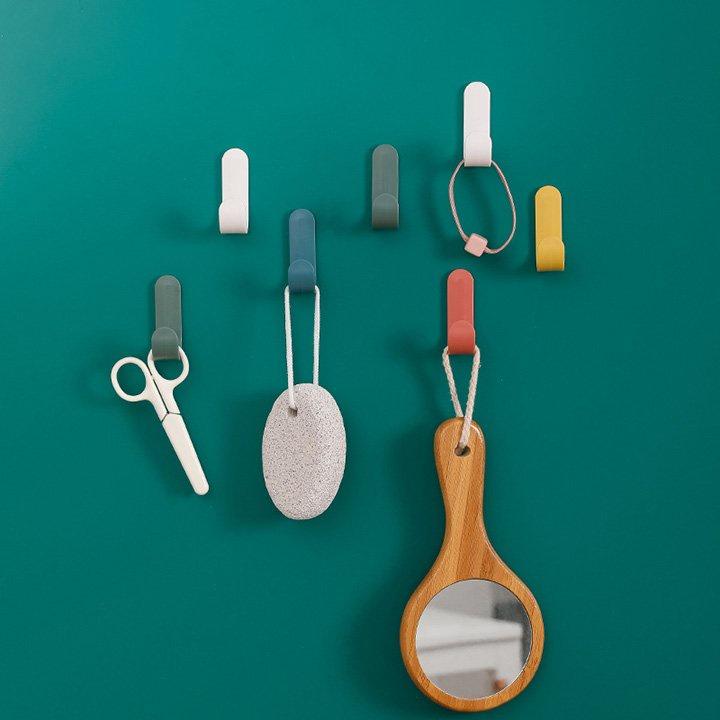 Móc Treo Đồ Hình Chữ J Dán Tường Trang Trí Tiện Dụng H073