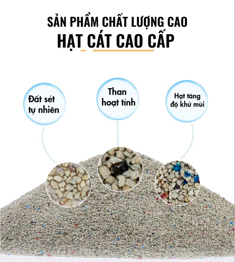 CÁT VỆ SINH CHO MÈO HYSEN CLEAN - Hysen Clean Forever Fresh Super Premium Clumping Cat Litter 4Kg