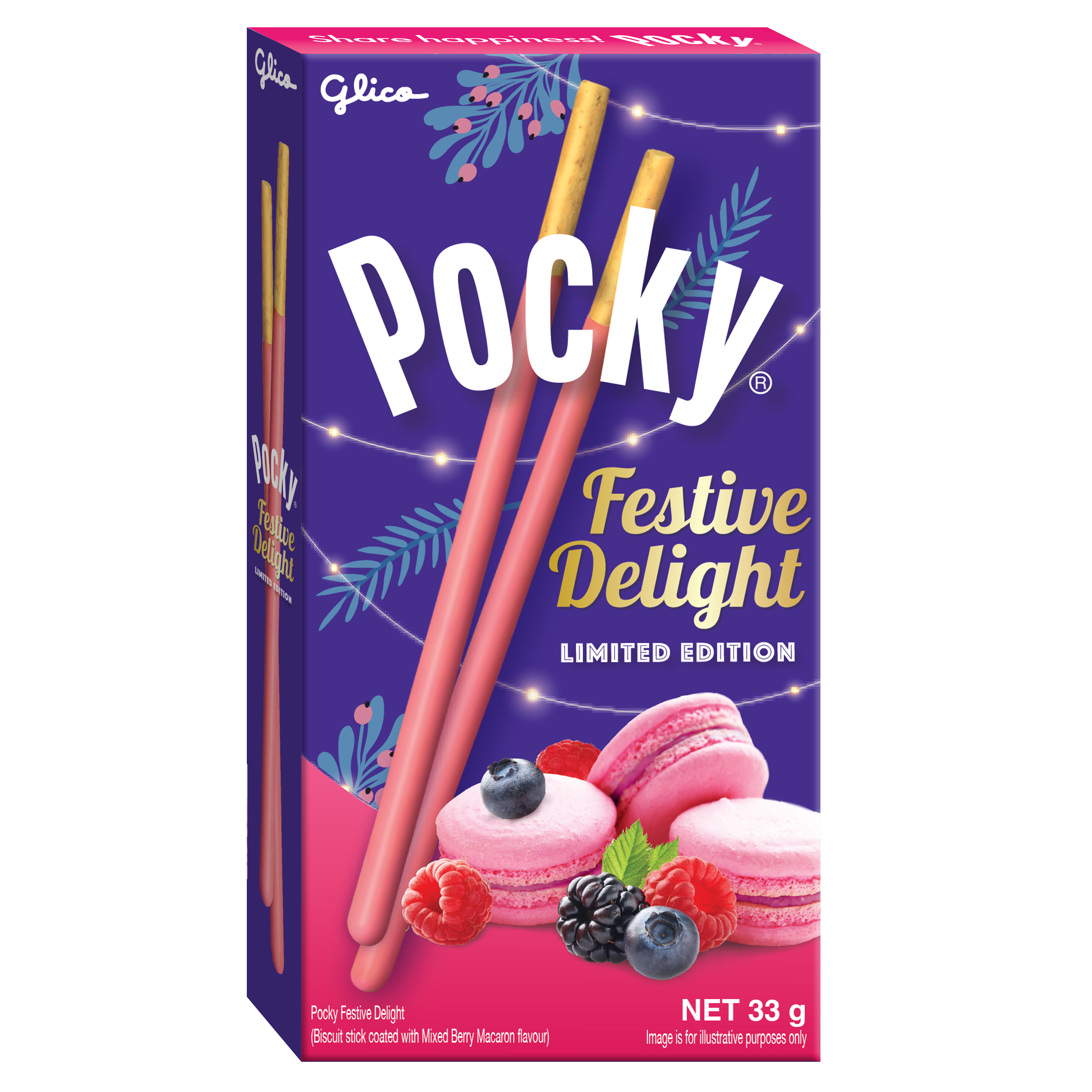 Combo 4 Hộp Bánh Que Glico Pocky 2 Chocolate &amp; 2 Festive Delight