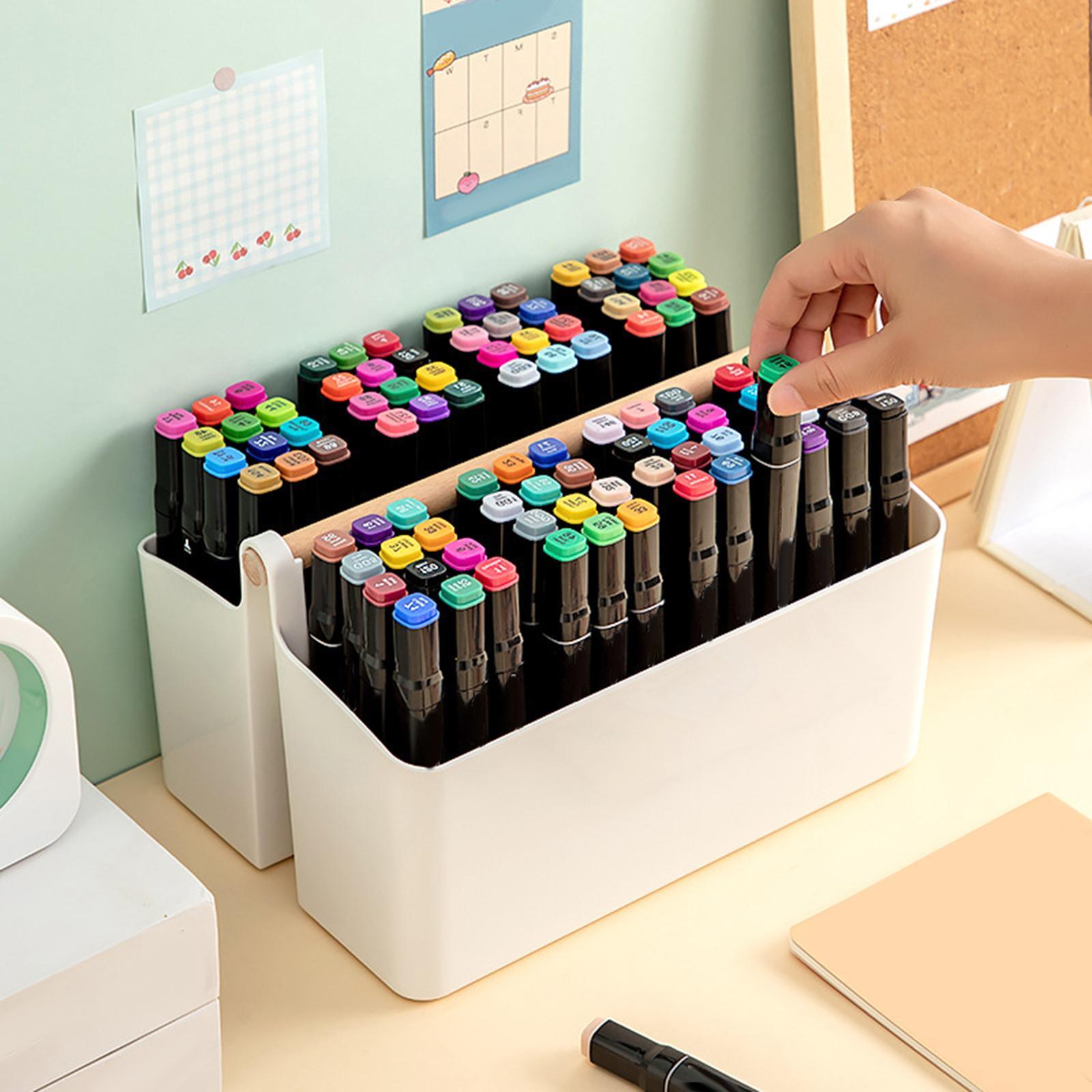 Stationery Storage Box  Storage Box for Desktop School Bathroom Supplies