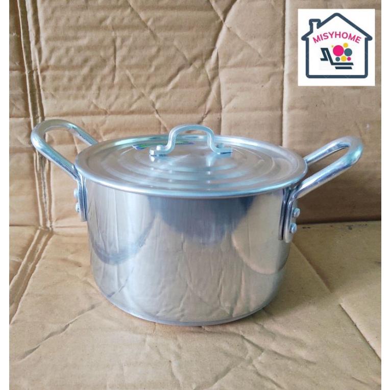 Nồi nhôm xoong nhôm nấu ăn 16,18,20,22,24 nồi nấu mì luộc gà nấu canh kho thịt cá đun bếp ga cao cấp hàng đẹp