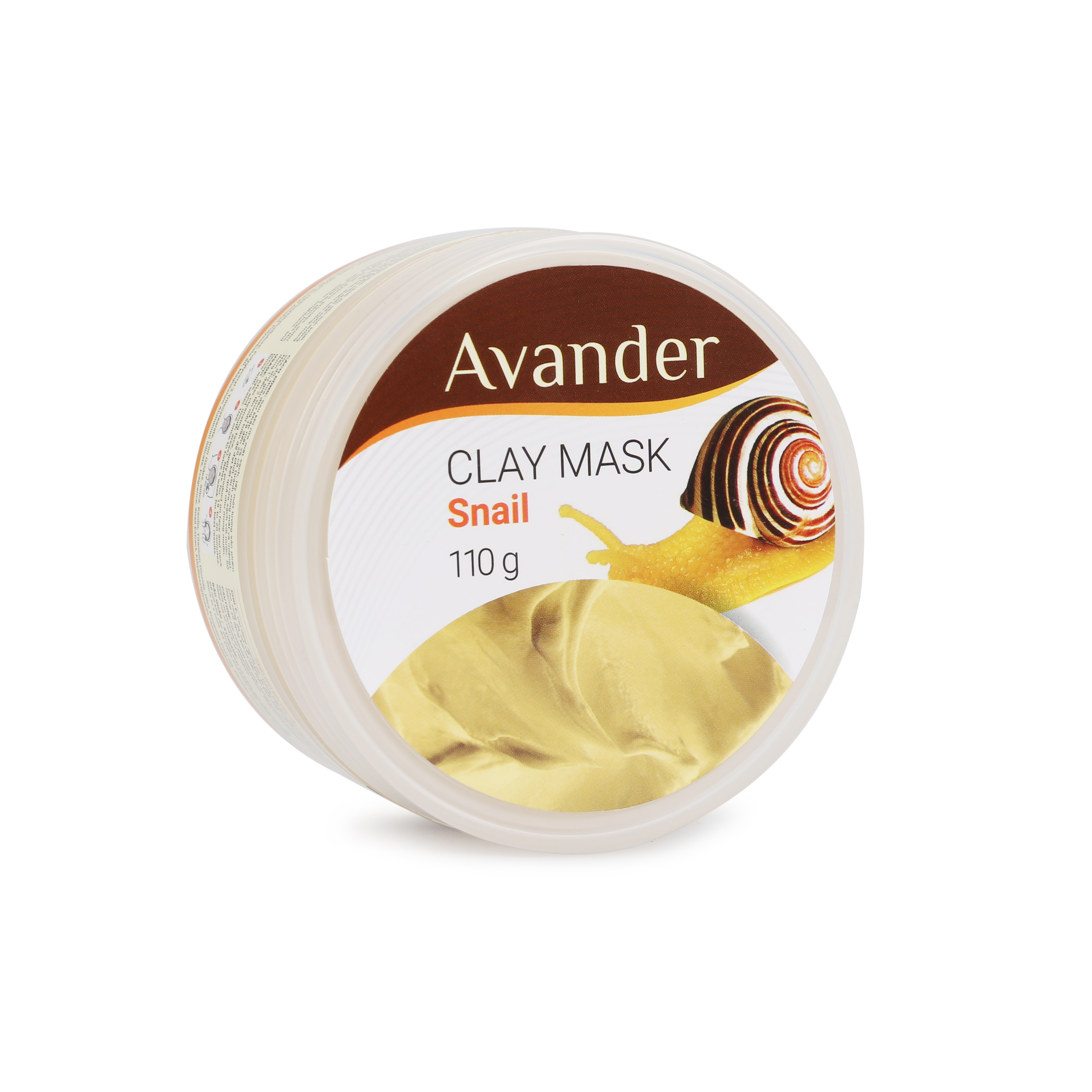 Hũ Mặt nạ đất sét Ốc sên Avander 110g