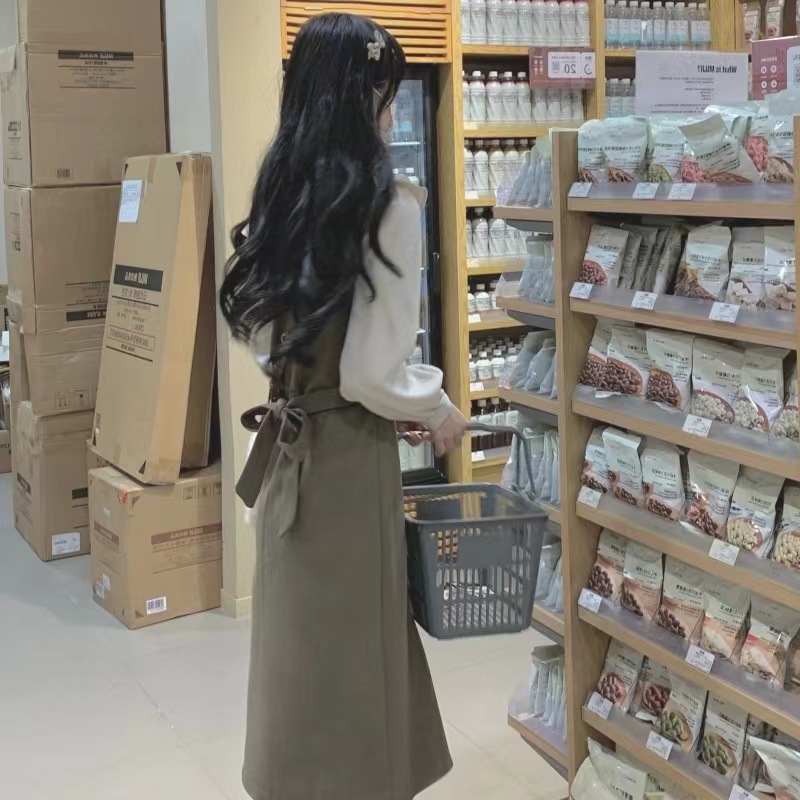 Đầm Suông Chữ A Dài Quá Gối Phong Cách Pháp Tiểu Thư Cổ Áo Cách Điệu Sica3
