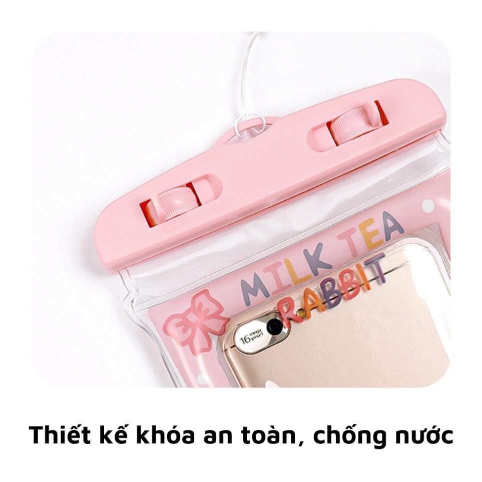 Túi Điện Thoại Chống Nước Túi Chống Thấm Nước Cho Điện Thoại Đi Biển Đi Bơi Họa Tiết Dễ Thương