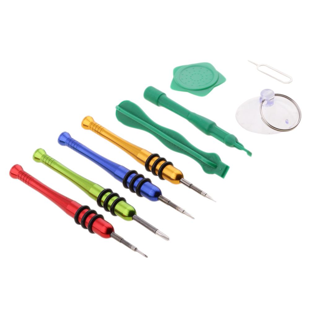 9 in 1 Universal Portable Opening Tool Disassemble Kit Including 4 Different Screwdriver,Plastic Pry Bar for Apple iPhone Smart Phones and Tablets,Laptops