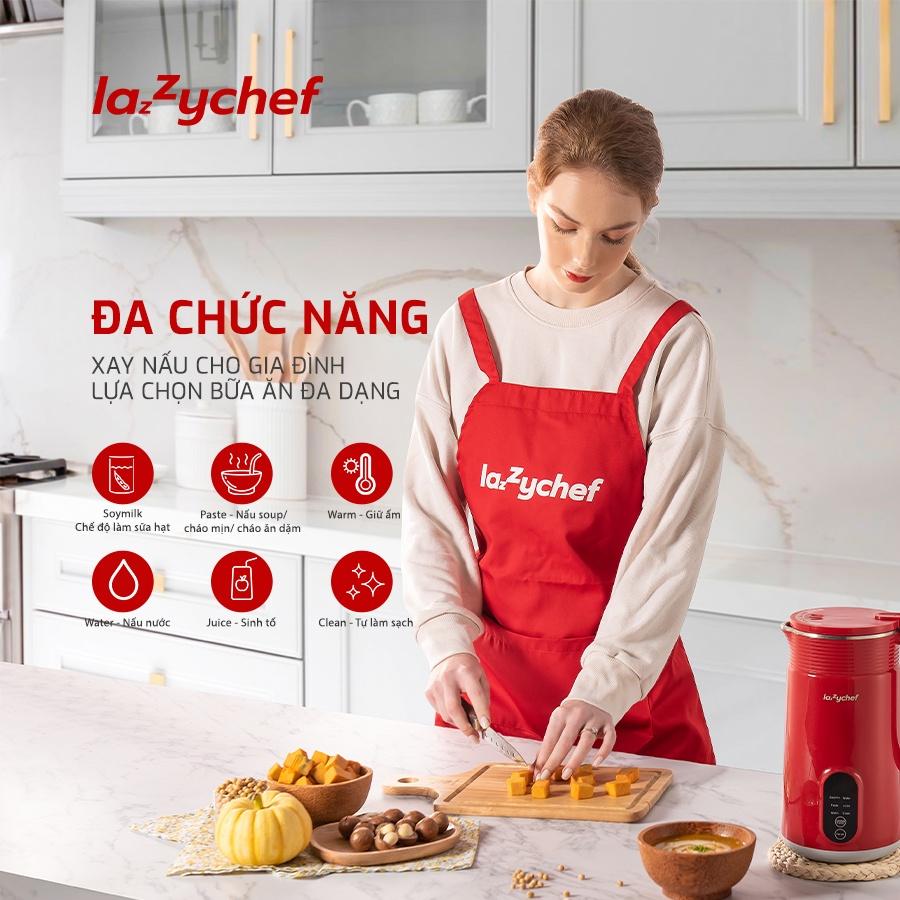 Máy Xay Ăn Dặm Cho Bé LazyChef 800ml- Làm Cháo Bí Đỏ, Chưng Yến, Làm Sữa Hạt Công Nghệ Đức