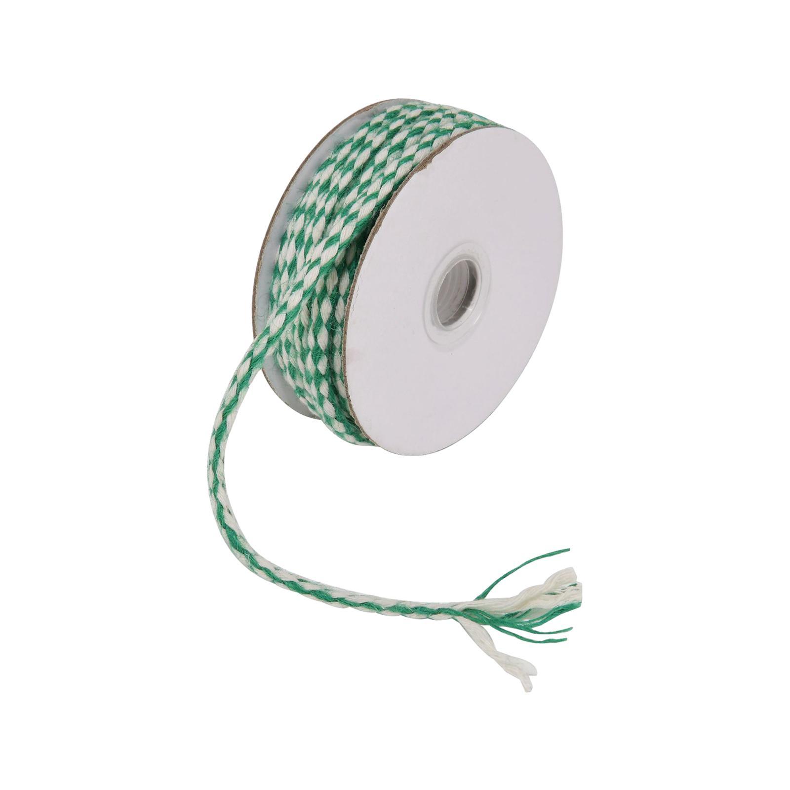 Decorative Twine Rope Cord Gift Wrapping Rope Cord, Xmas DIY Crafts Twisted Cord, 10 Meters Jute String Twine Decoration