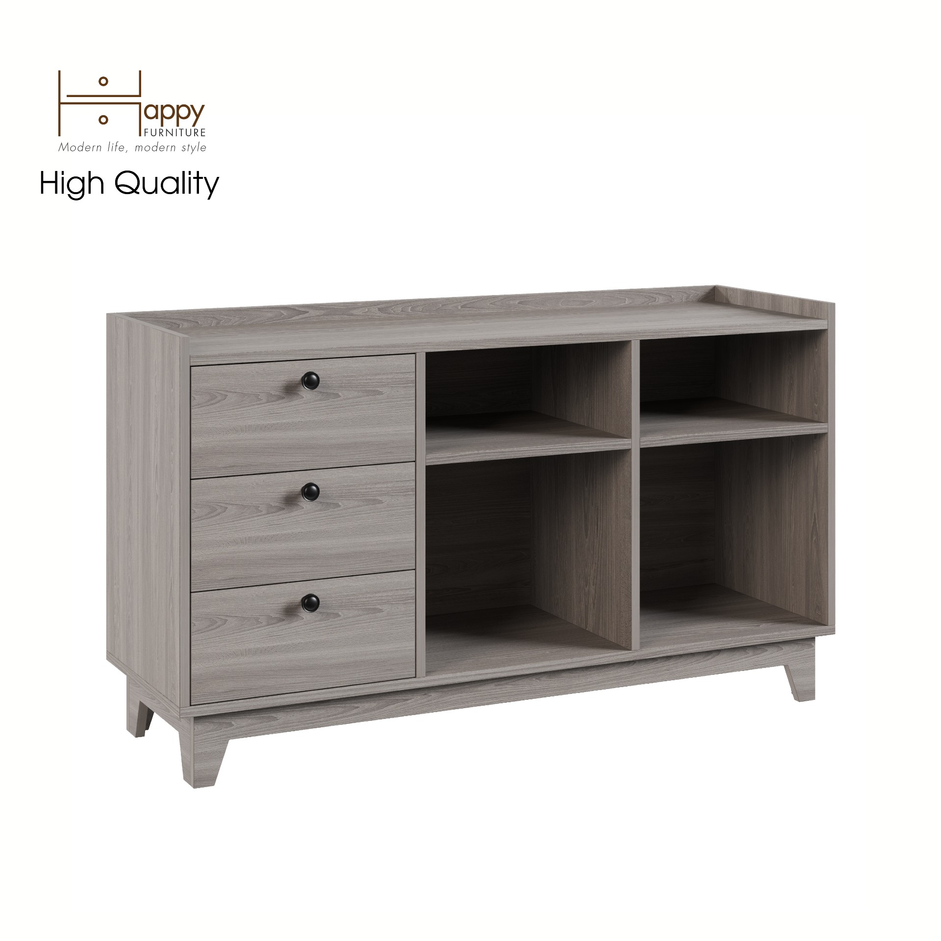 [Happy Home Furniture] KINA , Tủ đựng đồ 7 ngăn , 124cm x 40cm x 72cm ( DxRxC), THK_075