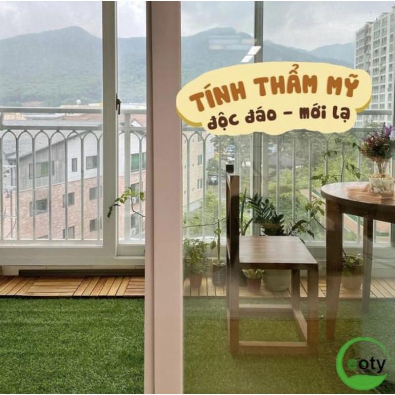 Vỉ cỏ nhân tạo vuông 30×30 lót sàn, ban công, trang trí