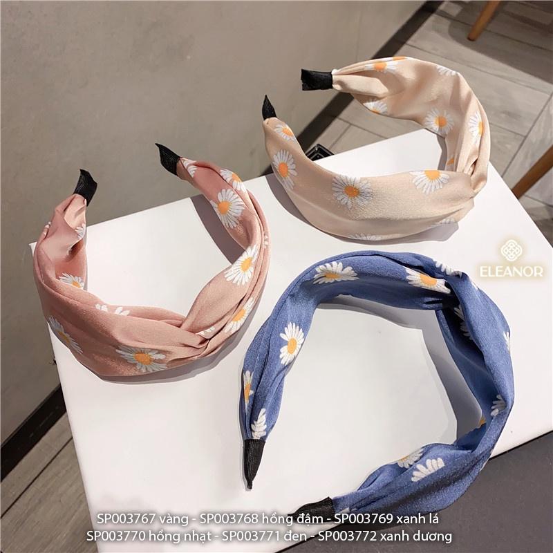 Băng đô tóc nữ Eleanor Accessories vải xoắn họa tiết hình bông hoa phụ kiện tóc dễ thương