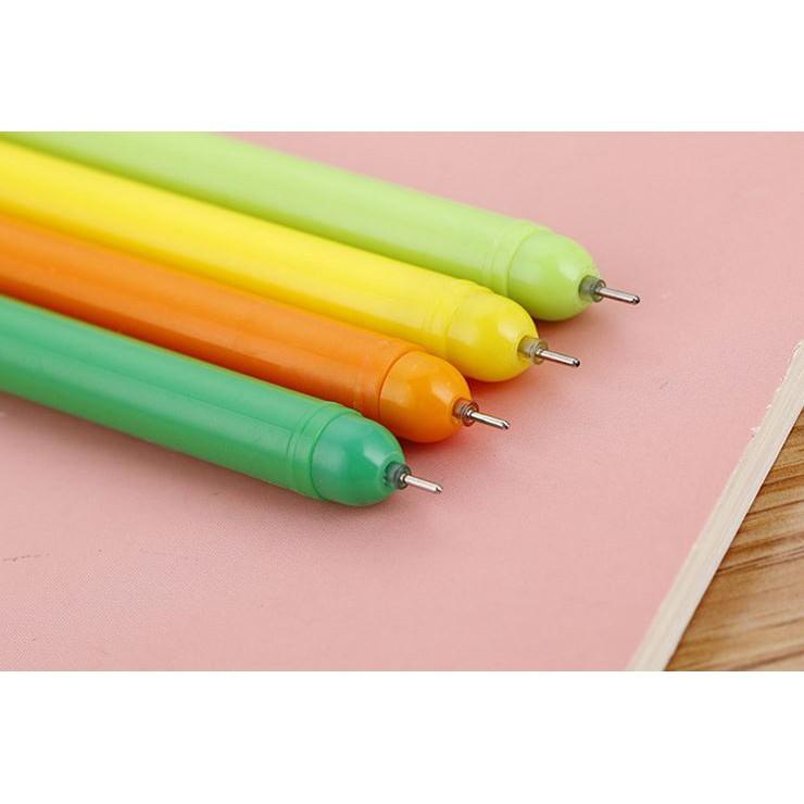 Bút Gel Nước Mực Đen HÌNH TRÁI CÂY Nhiều Màu H38